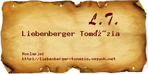 Liebenberger Tomázia névjegykártya
